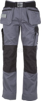 Hosen , Unisex , 5XL 124-134cm , grau schwarz, Kramp Original by Kramp