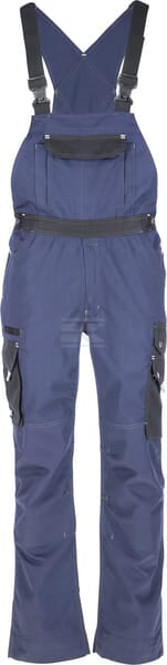 Latzhose, Erwachsener, Gr. 3XL UK:46 , blau schwarz, Kramp Original , by Kramp