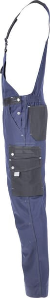 Latzhose, Erwachsener, Gr. 3XL UK:46 , blau schwarz, Kramp Original , by Kramp