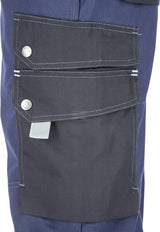 Latzhose, Erwachsener, Gr. M UK:36-38 , blau schwarz, Kramp Original , by Kramp