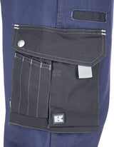 Latzhose, Erwachsener, Gr. M UK:36-38 , blau schwarz, Kramp Original , by Kramp