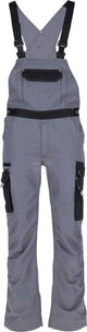 Latzhose, Erwachsener, Gr. L UK:38-40 , grau schwarz, Kramp Original , by Kramp