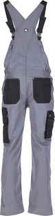 Latzhose, Erwachsener, Gr. L UK:38-40 , grau schwarz, Kramp Original , by Kramp