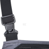Latzhose, Erwachsener, Gr. L UK:38-40 , grau schwarz, Kramp Original , by Kramp