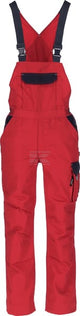 Latzhose, Erwachsener, Gr. XS UK:32 , rot blau, Kramp Original , by Kramp