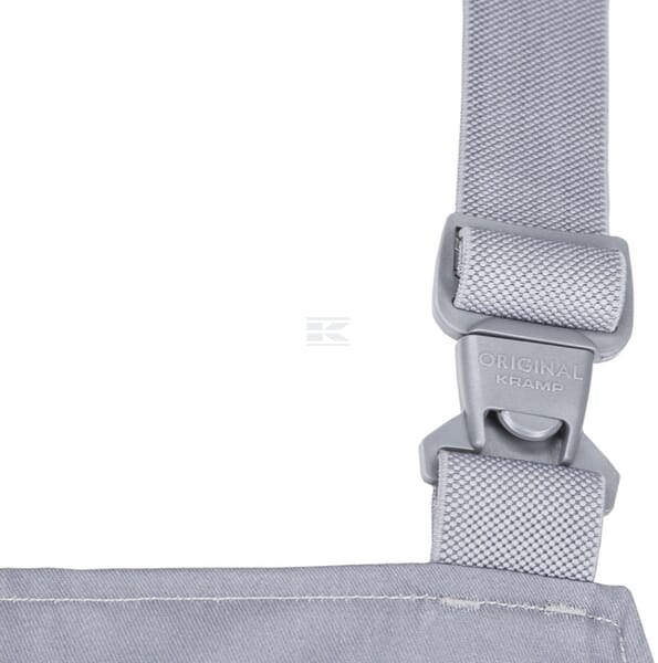 Latzhose, Erwachsener, Gr. 3XL UK:46 , grau schwarz, Kramp Original , by Kramp