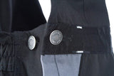 Latzhose, Kinder Alter :14 Jahre, Gr. n/a UK:n/a , schwarz grau, Kramp Original , by Kramp