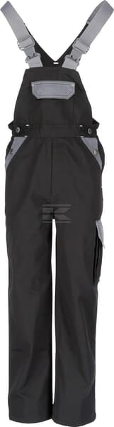 Latzhose, Kinder Alter :10 Jahre, Gr. n/a UK:n/a , schwarz grau, Kramp Original , by Kramp