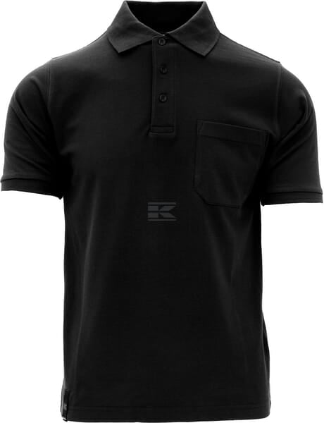 Polo T-shirt schwarz 2XS