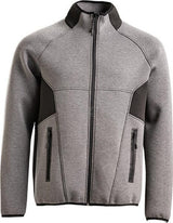 Jacke mit Luftschicht,4 Way Stretch, grau-melange, 2XL