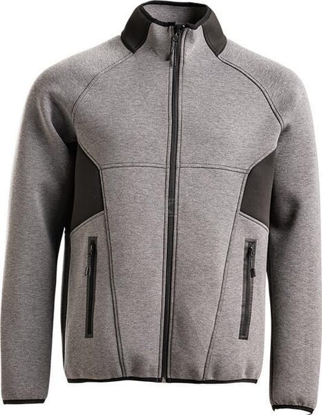 Jacke mit Luftschicht,4 Way Stretch, grau-melange, 2XL