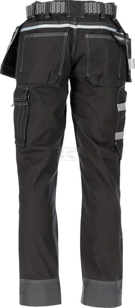Arbeitshosen , Unisex , XS 70-80cm , W28-32" , schwarz, Kramp Technical by Kramp