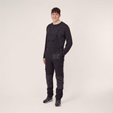 Latzhose, Erwachsener, Gr. 2XL UK:38 , schwarz, 4 Way Stretch , by Kramp