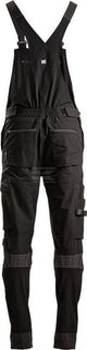 Latzhose, Erwachsener, Gr. XL UK:36-38 , schwarz, 4 Way Stretch , by Kramp