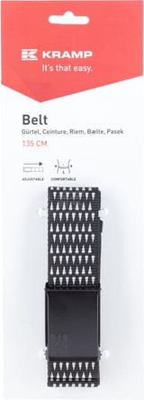 Gürtel Kramp 135 cm, Schwarz/Grau
