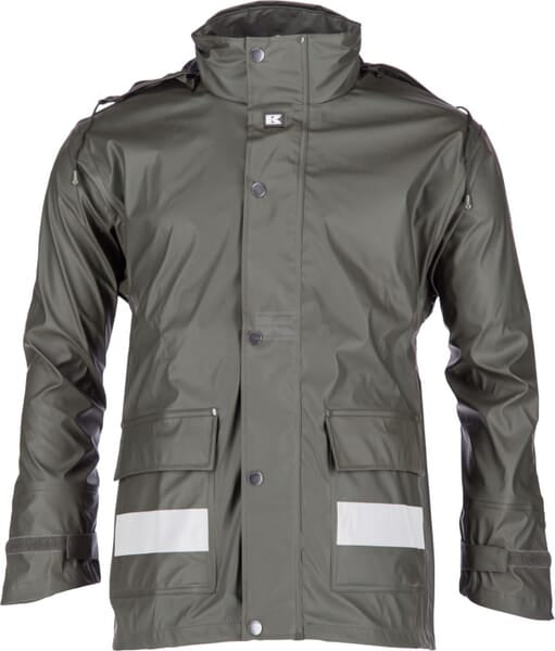 Regenjacke , grün, Größe M, Kramp