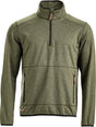 Fleece-Shirt 1/2 zip Herren, oliv M