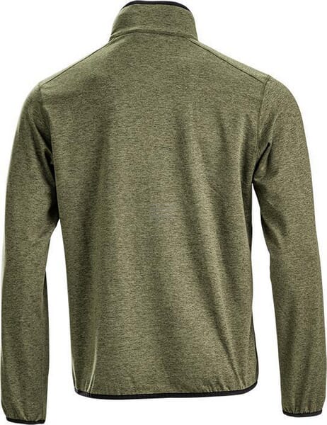 Fleece-Shirt 1/2 zip Herren, oliv M