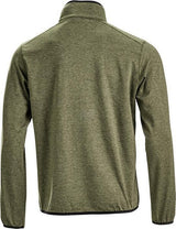 Fleece-Shirt 1/2 zip Herren, oliv XS