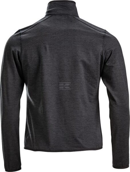 Fleece-Shirt 1/2 zip Herren, anthrazit 3XL