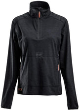 Fleece-Shirt 1/2 zip Damen, anthrazit XL