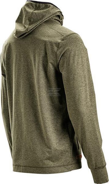 Fleece mit Reißverschluss und Kapuze Herren, oliv 3XL