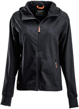 Fleece mit Reißverschluss und Kapuze Damen, charcoal M