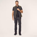 Hybrid/Fleece-Weste Herren, oliv 4XL