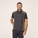 Hybrid/Fleece-Weste Herren, oliv S
