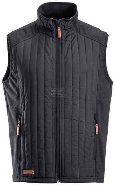 Hybrid/Fleece-Weste Herren, anthrazit 3XL