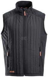 Hybrid/Fleece-Weste Herren, anthrazit 3XL