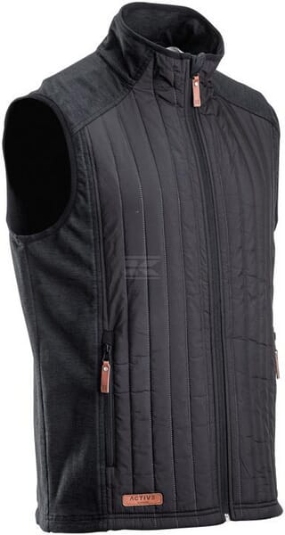 Hybrid/Fleece-Weste Herren, anthrazit 3XL