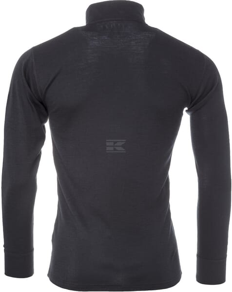 Thermohemd mit Rollkragen, 1/4 Reißverschluss, aus Merinowolle M
