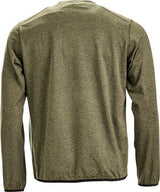 Fleeceshirt O-Ausschnitt Herren, oliv 2XL