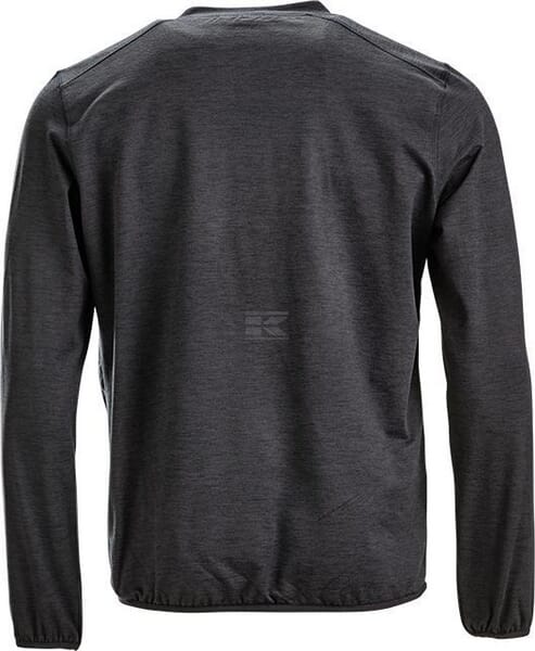 Fleeceshirt O-Ausschnitt Herren, anthrazit 2XL