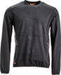 Fleeceshirt O-Ausschnitt Herren, anthrazit 2XL