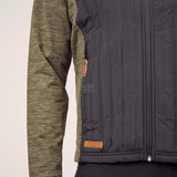 Hybrid/Fleecejacke Herren, oliv M