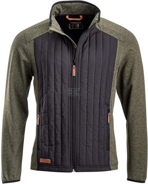 Hybrid/Fleecejacke Herren, oliv M