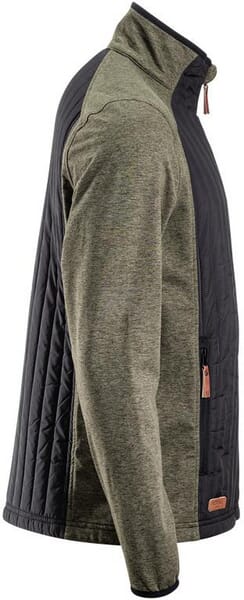 Hybrid/Fleecejacke Herren, oliv XL