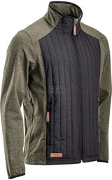Hybrid/Fleecejacke Herren, oliv L