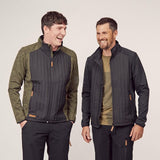 Hybrid/Fleecejacke Herren, anthrazit 2XS