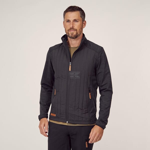 Hybrid/Fleecejacke Herren, anthrazit 2XS