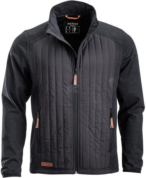 Hybrid/Fleecejacke Herren, anthrazit 2XS