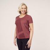 T-shirt Damen, rot M