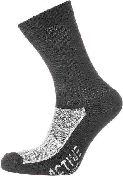 Outdoor Socken 43-46 schwarz / Grau