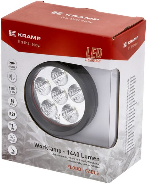 Arbeitsscheinwerfer, 10-30V, LED, 1440lm, Rund