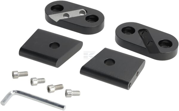 Montagehalterung für Fahrzeugbeleuchtung, zum Anschrauben, Aluminium/Edelstahl