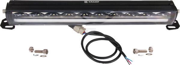 LED-Lichtbalken  LED, 120W, 6500lm, rechteckig, 12/48V, weiß, 486x90x57mm, Deutsch 3-pin, High beam/Low beam, Kramp