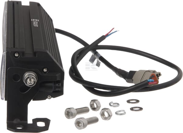 LED-Lichtbalken  LED, 120W, 6500lm, rechteckig, 12/48V, weiß, 486x90x57mm, Deutsch 3-pin, High beam/Low beam, Kramp