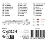 LED-Lichtbalken  LED, 120W, 6500lm, rechteckig, 12/48V, weiß, 486x90x57mm, Deutsch 3-pin, High beam/Low beam, Kramp